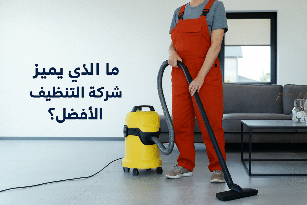 وتمثل الصورة لشركة  عامل نظافة زيًا مخصصًا وهو يستخدم مكنسة كهربائية صناعية لتنظيف الأرضيات العصرية
